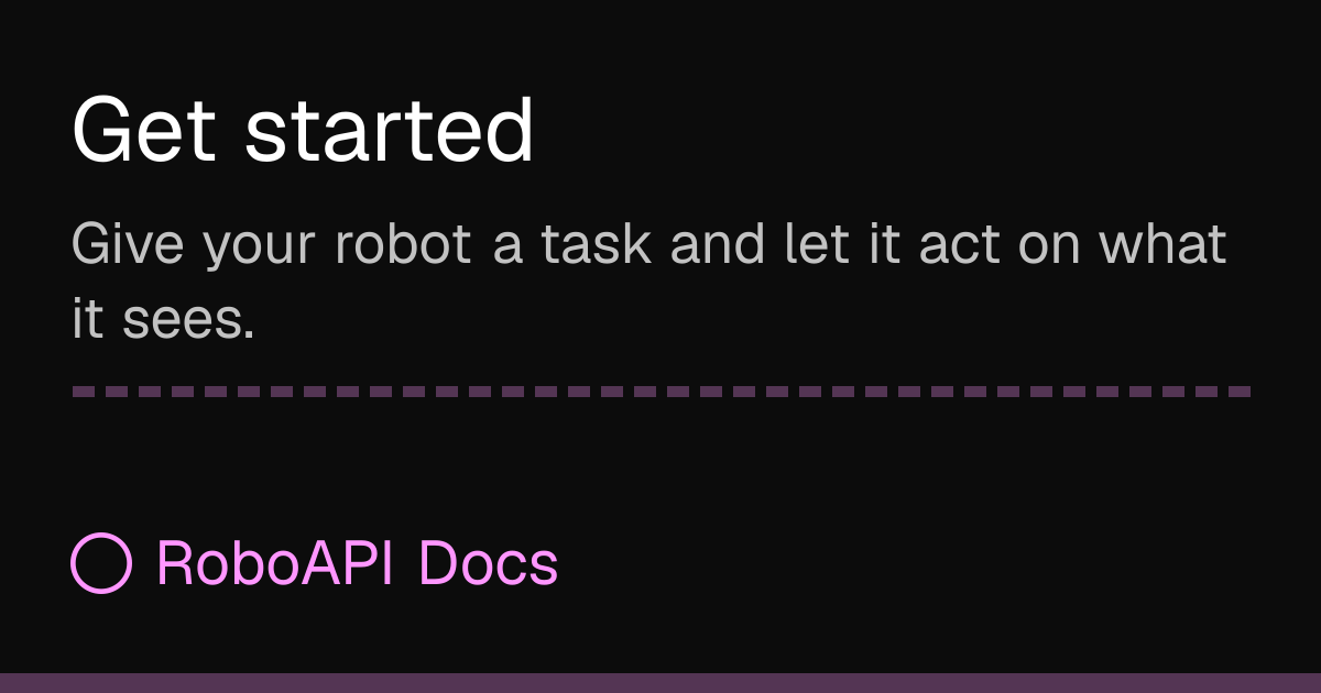Get started — API docs